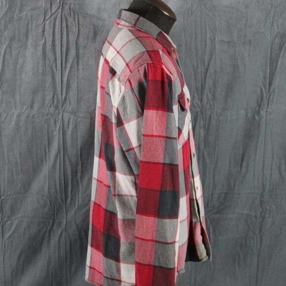 DC Shoes Shirt - Flannel Plaid Pattern - Men's Large - Picture 8 of 10